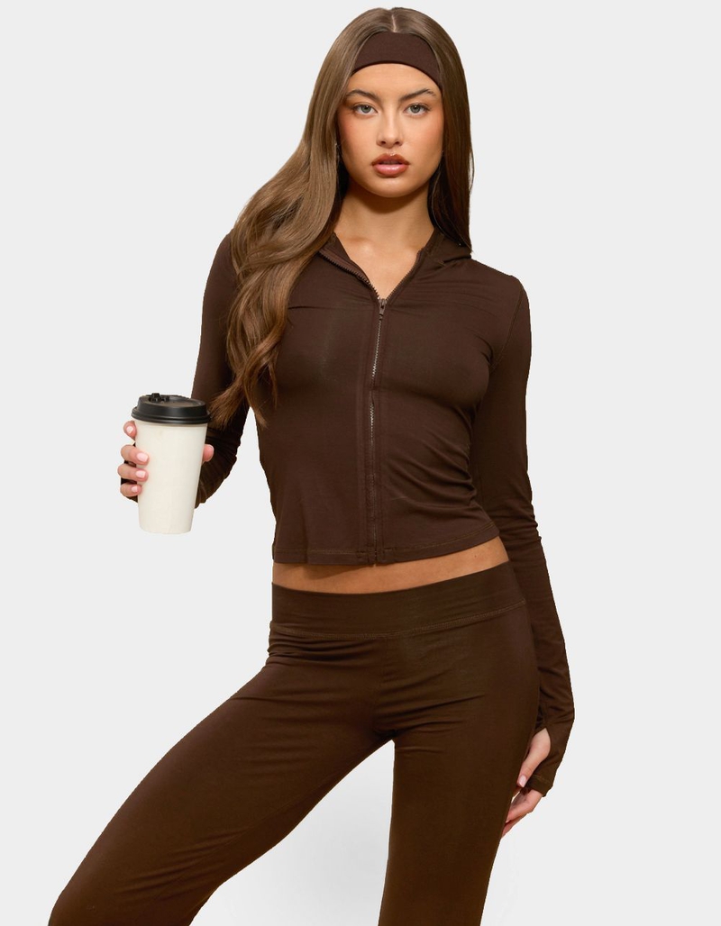 EDIKTED Callan Zip Up Hoodie image number 2