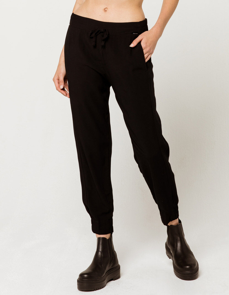 HURLEY Beach Black Womens Jogger Pants image number 1