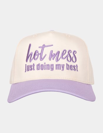 KATYDID Hot Mess Just Doing My Best Two-Toned Vintage Hat Primary Image