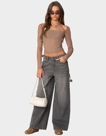EDIKTED Marta Mesh Top Alternative Image