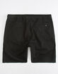 CRASH Twill Black Mens Jogger Shorts image number 2
