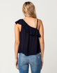 PATRONS OF PEACE One Shoulder Womens Top image number 2