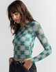 FULL TILT Geo Print Mesh Top image number 2