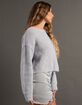 RSQ Womens Crop Lurex Pullover Sweater image number 4
