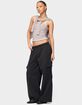 EDIKTED Petite Wide Leg Cargo Sweatpants image number 4