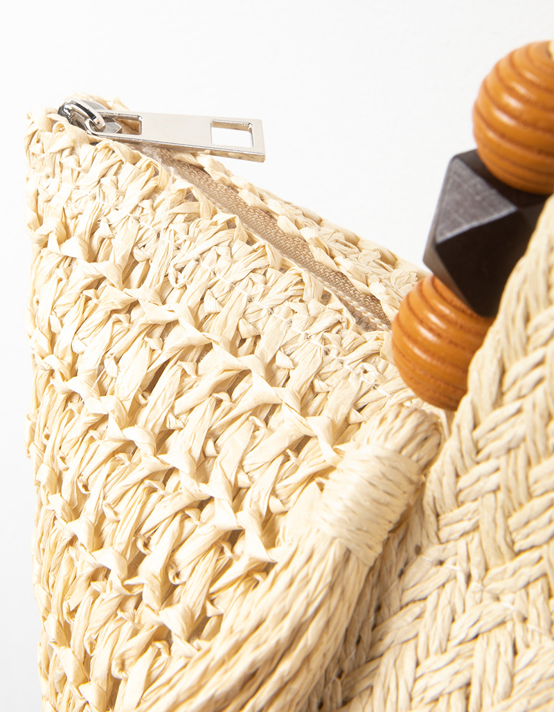 Straw Tote Bag image number 5