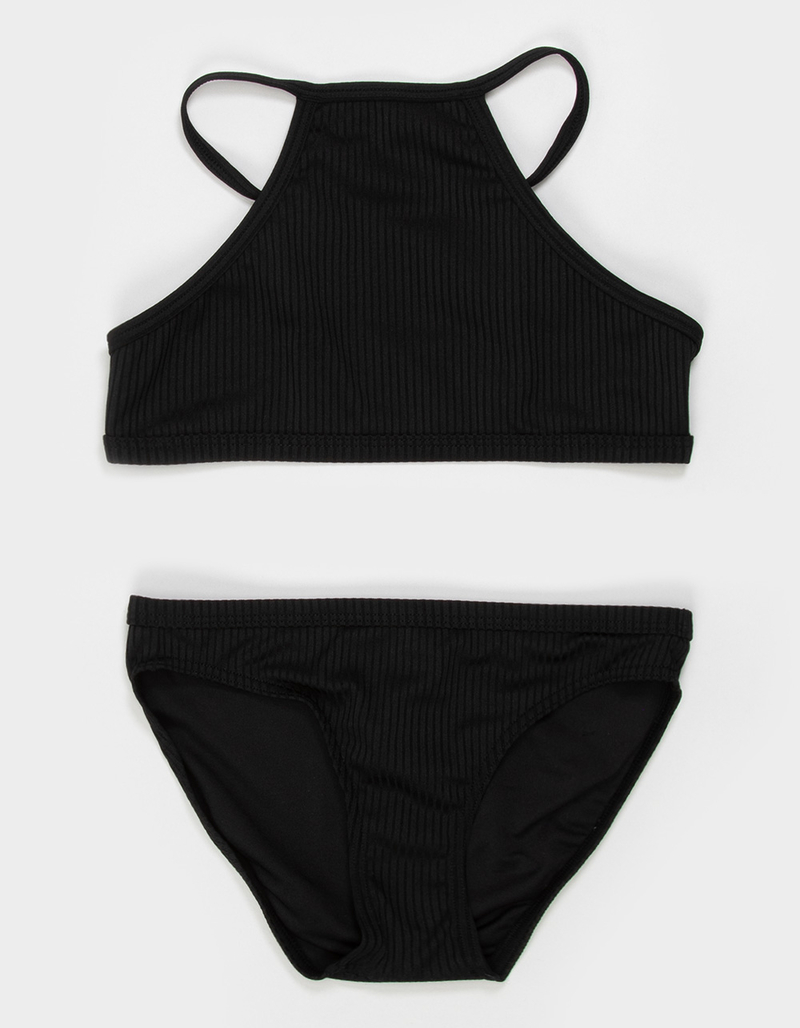 RIP CURL Premium Rib Girls High Neck Bikini Set image number 0