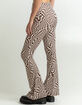 RSQ Womens Print Flare Pants image number 3