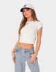 EDIKTED Better Basics Cropped Tee image number 5