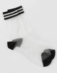 Sheer Stripe Womens Ankle Socks