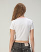 TRUE RELIGION Crystal Logo Womens Baby Tee image number 4
