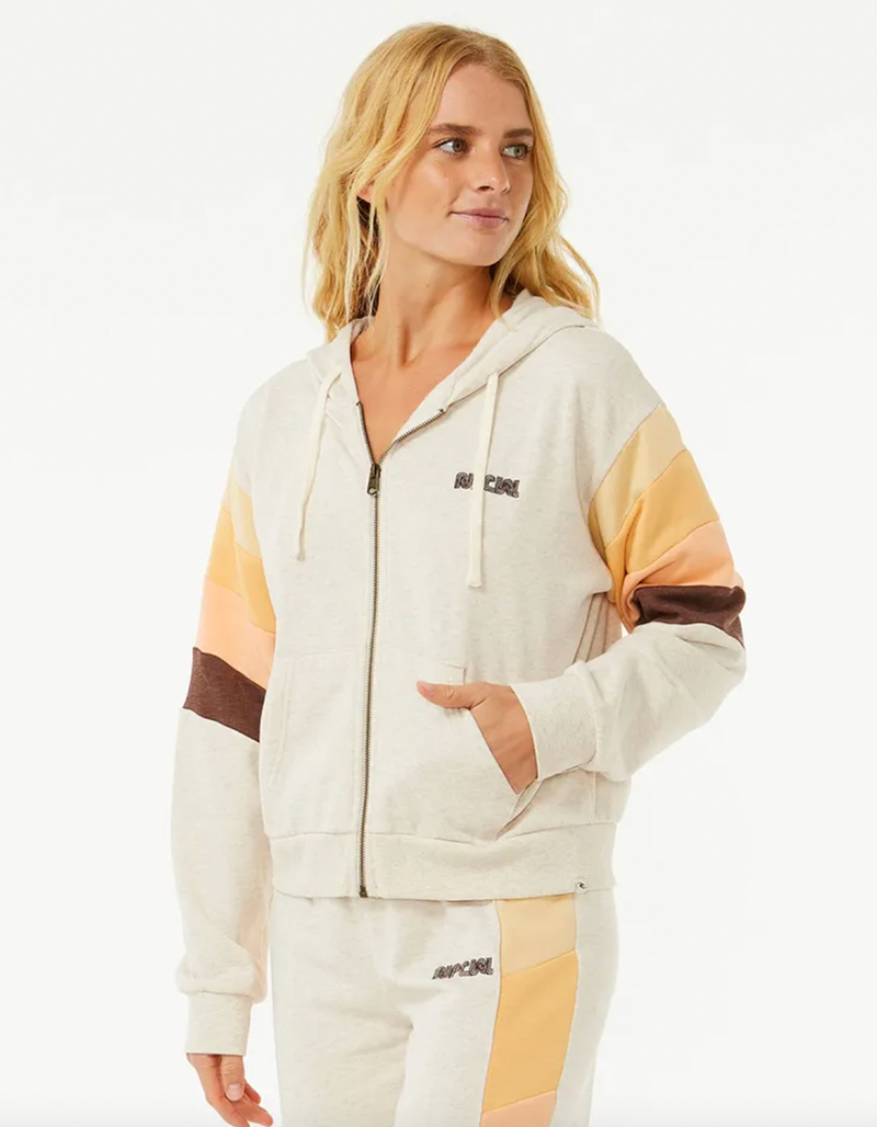 RIP CURL Surf Revival Womens Zip Up Hoodie image number 1