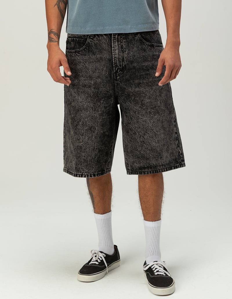 RSQ Mens Baggy Embroidered Jorts image number 1