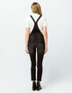 RSQ Ripped Black Womens Denim Overalls image number 3