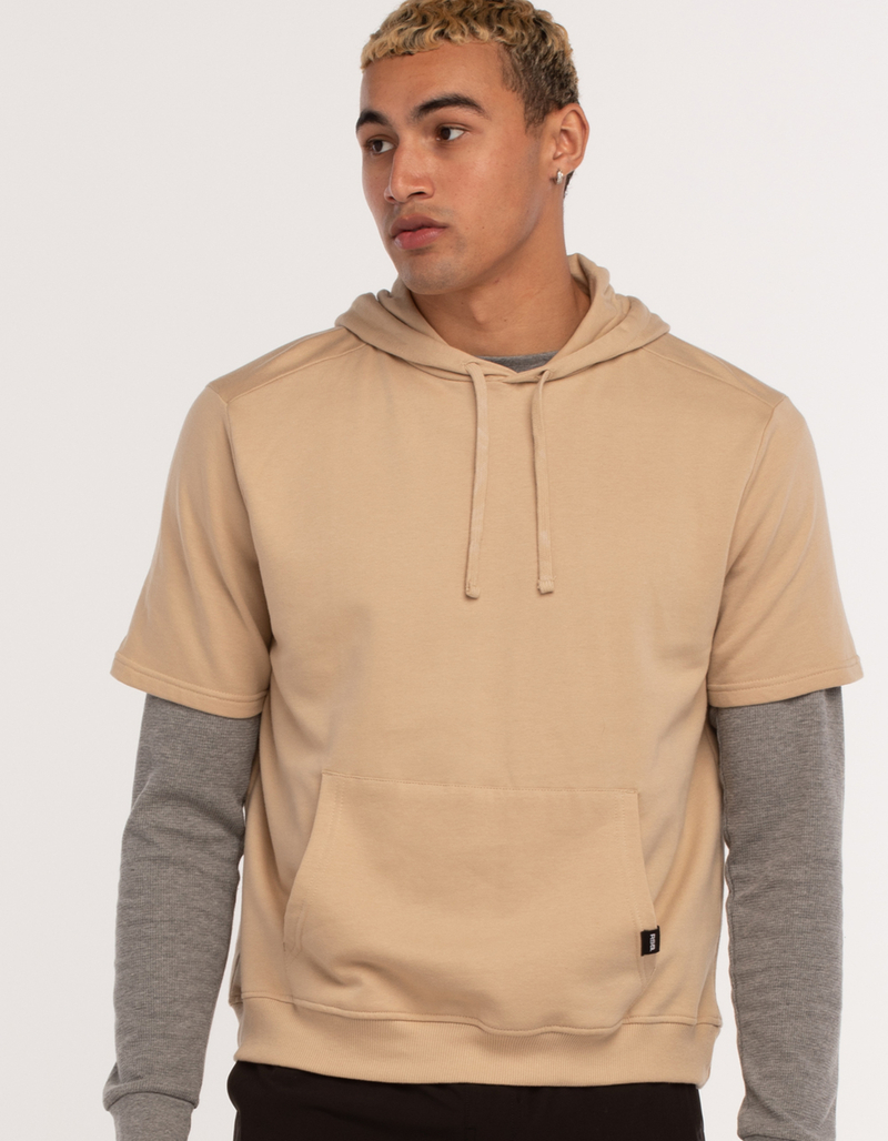 RSQ Mens Solid Short Sleeve Hoodie image number 0