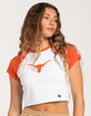 HYPE AND VICE Texas Horn Womens Raglan Tee image number 1