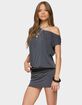 EDIKTED Sevie Off Shoulder Mini Dress image number 2