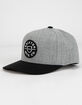 BRIXTON Crest Mens Gray Snapback Hat image number 1