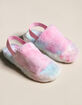STEVE MADDEN Fuzz Tie Dye Womens Slippers image number 1