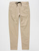 CHARLES AND A HALF Dark Khaki Mens Chino Jogger Pants image number 5