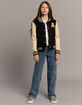 RSQ Girls Fleece Varsity Jacket  image number 6