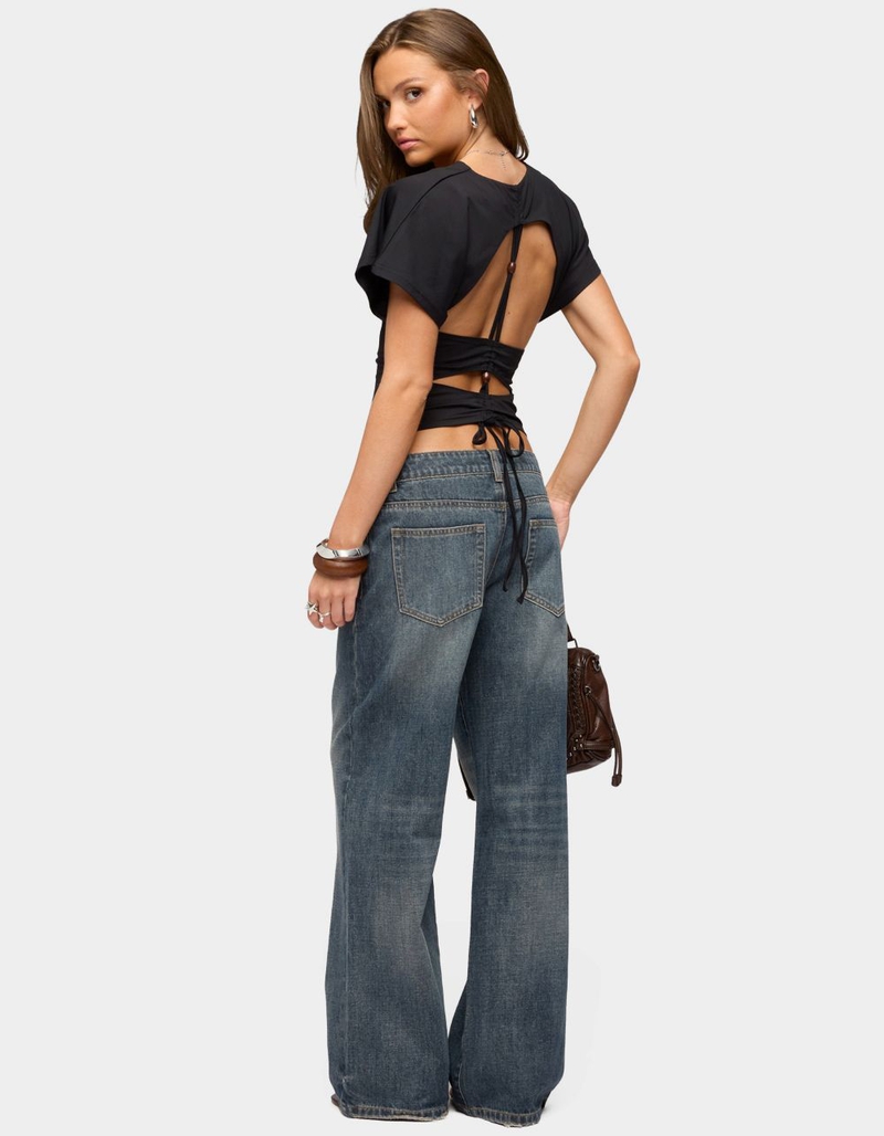 EDIKTED Salie Back Cutout Flutter Top image number 3