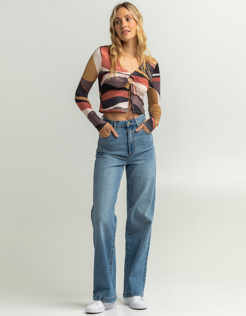 WEST OF MELROSE Long Sleeve Womens Ring Top image number 3