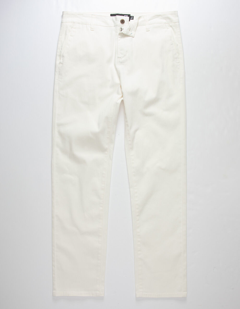 RSQ Mens Slim Straight Off White Chinos image number 0