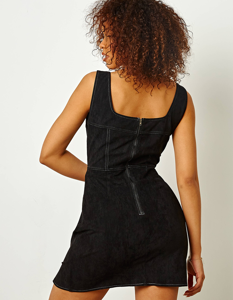 DAISY STREET Contrast Stitch Corset Womens Short Dress image number 1