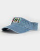 CROSS COLOURS Label Logo Mens Light Indigo Visor image number 1