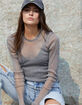 RSQ Lurex Womens Mesh Tee image number 1