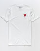RIOT SOCIETY Heart Drip Embroidered Mens T-Shirt image number 2