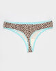 FULL TILT Cotton Bow Lace Trim Thong image number 2