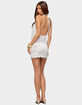 EDIKTED Evara Backless Crochet Mini Dress image number 3