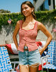 LEVI'S 501 Original Fit High Rise Womens Denim Shorts - Blow Big Horns image number 8