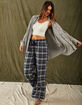 FULL TILT Plaid Womens Pajama Pants image number 1