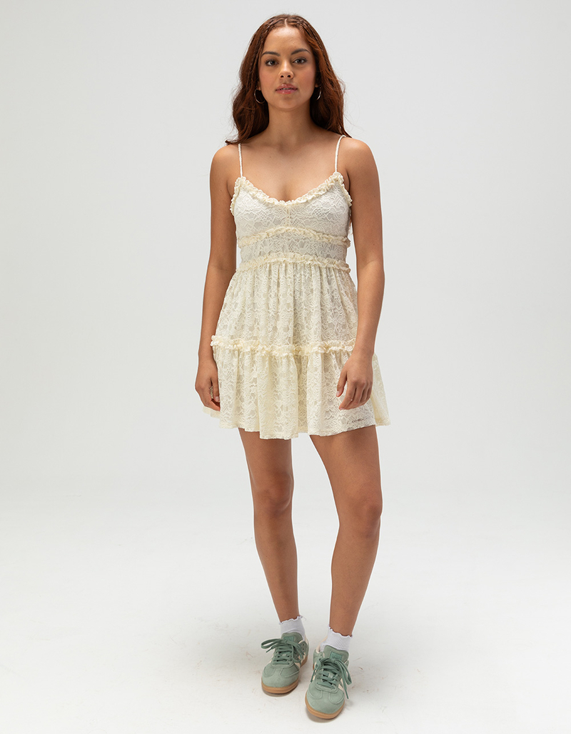 RSQ Womens Lace Tier Slip Dress