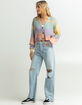 FULL TILT Womens Rainbow Cardigan image number 4