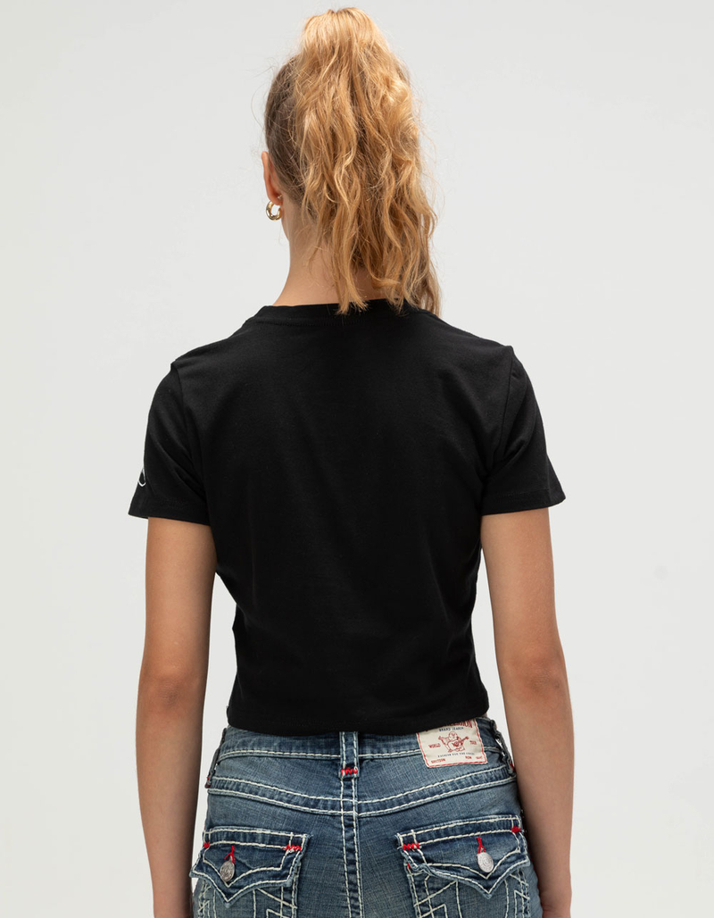 TRUE RELIGION Crystal Wing Womens Baby Tee image number 3