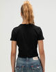 TRUE RELIGION Crystal Wing Womens Baby Tee image number 4