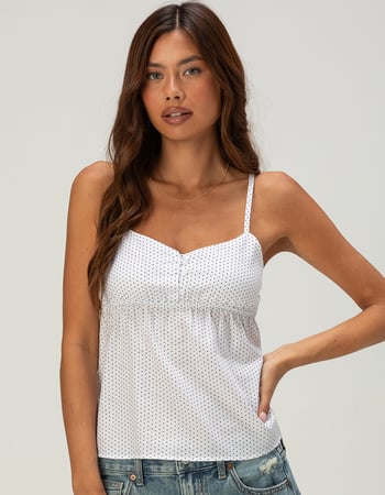 RSQ Womens Henley Babydoll Cami Primary Image