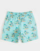 BLUE CROWN Island Fade Mens 7" Swim Shorts image number 3