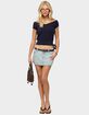 EDIKTED Marula Wide V-Neck Top image number 5