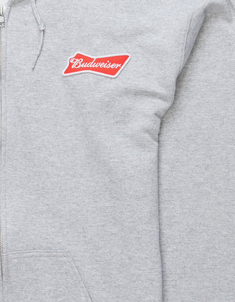 BUDWEISER King Of Beers Mens Zip-Up Hoodie image number 3