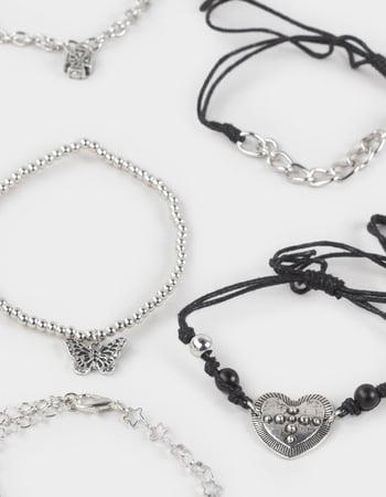 FULL TILT 5-Pack Heart/Cross/Star Bracelets Alternative Image