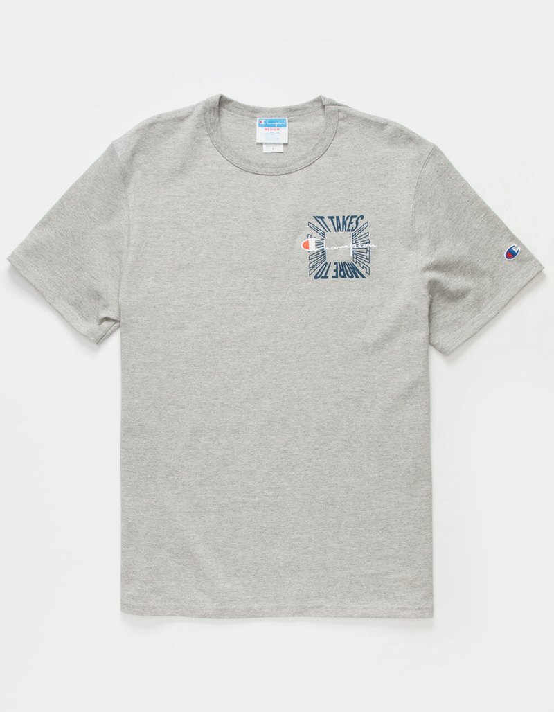 CHAMPION It Takes A Little More Mens Script T-Shirt image number 0