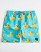 NEFF Ducky Blue Mens Hot Tub Volley Shorts image number 1