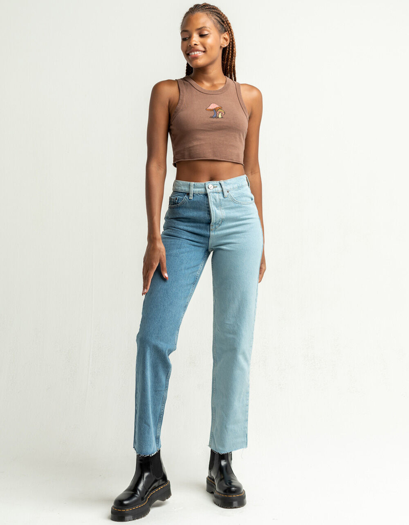 FULL TILT Mushroom Womens Muscle Tank image number 3