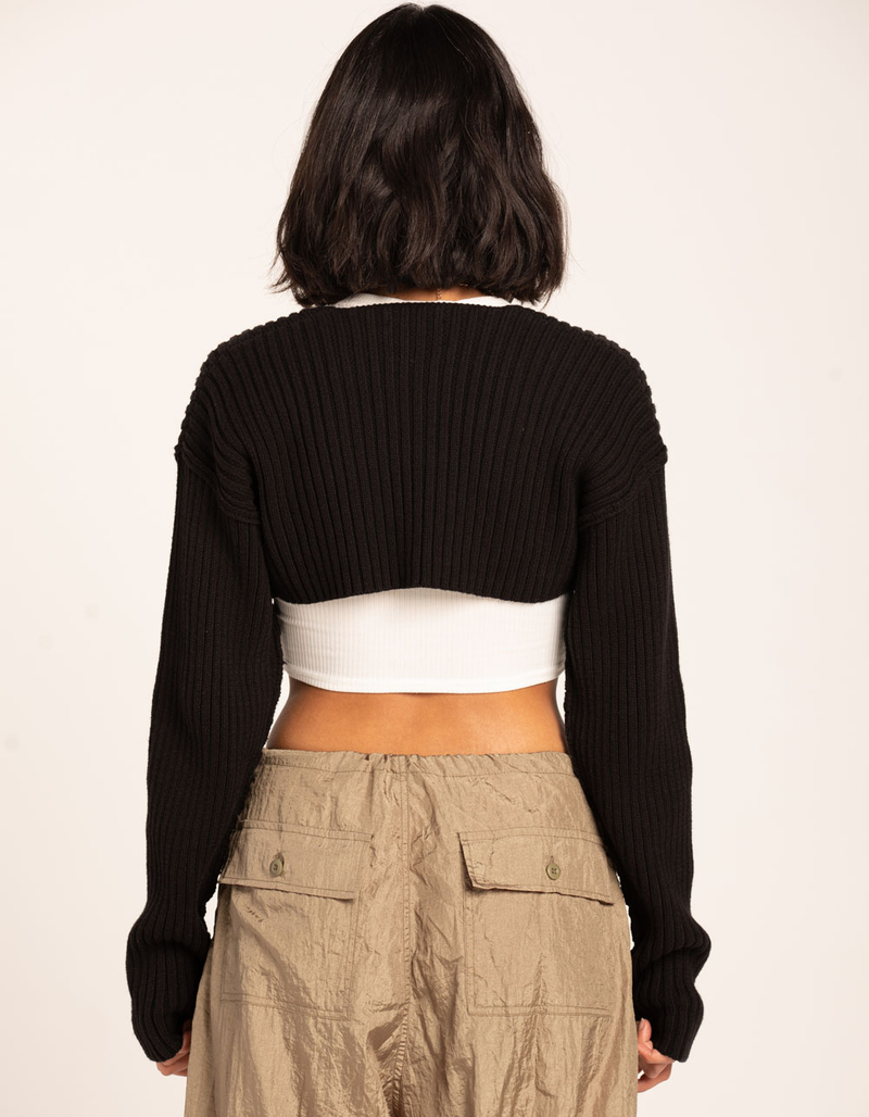 COTTON CANDY LA Womens Shrug Cardigan image number 2