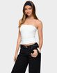 EDIKTED Karina Side Slit Tube Top image number 2